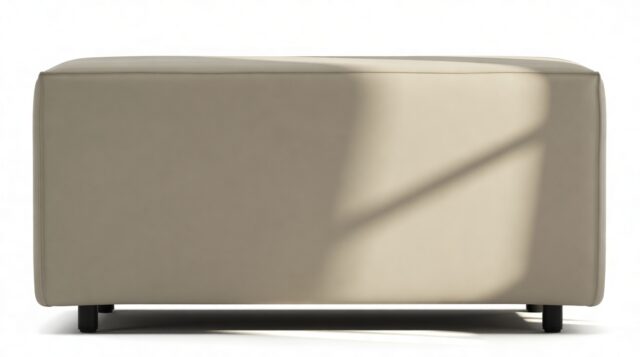 The Extrasoft – Beige Gray Vegan Leather, S Armrest