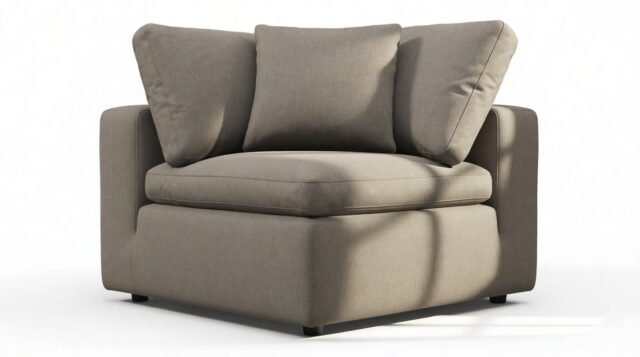 The Ciel – Coffee Brushed Weave, Corner Module