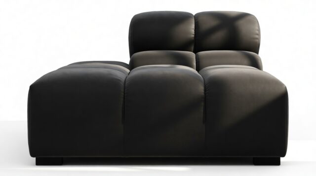 The Tufty – Black Velvet, End Armless (Left)