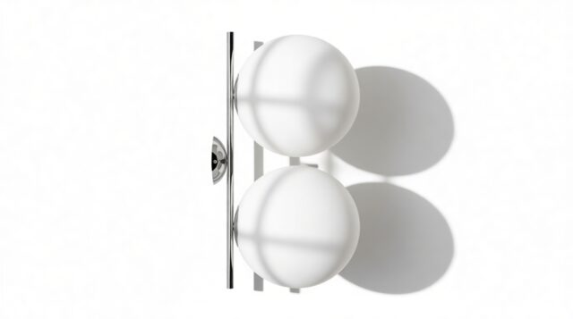 The IC – Chrome, Double Wall And Ceiling Light