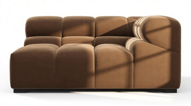 The Tufty – Mocha Velvet, Large Corner (Right)