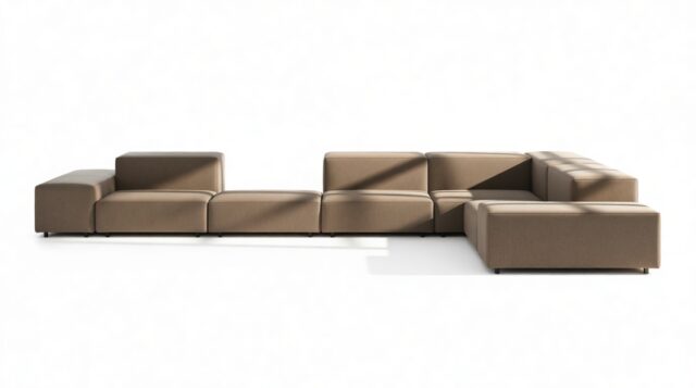 The Extrasoft – Coffee Brushed Weave, Large Corner (Right)