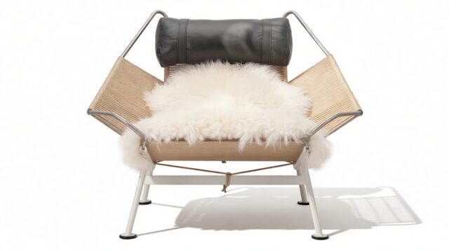 The Halyard – Midnight Black Premium Leather, Lounge Chair