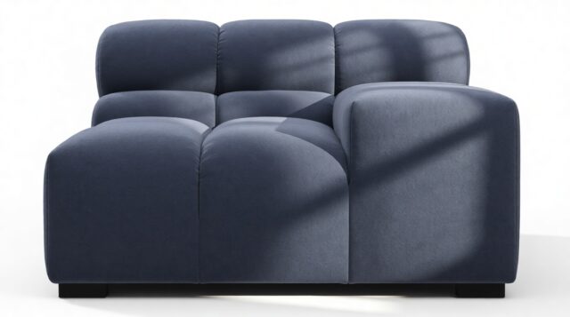 The Tufty – Royal Blue Wool, Armrest (Right)