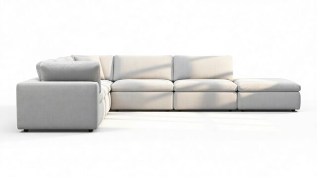The Ciel – Dove Linen, Sectional (Left Corner)