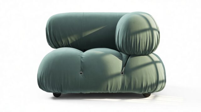 The Bellini – Jadeite Luxe Velvet, Right Corner