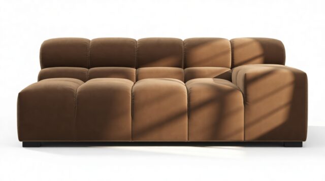 The Tufty – Mocha Velvet, Extra Large Armrest (Right)