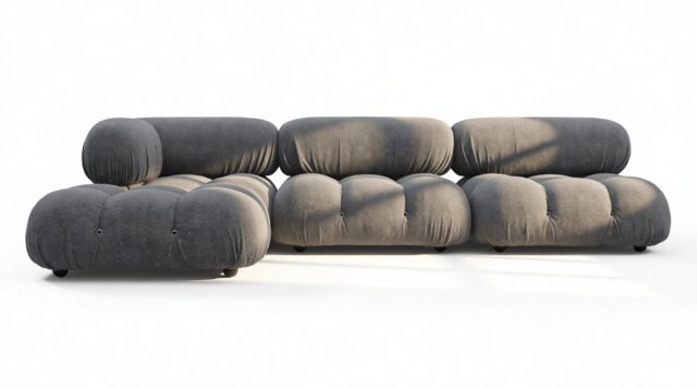 The Bellini – Gray Boucle, Sectional (Left Chaise)