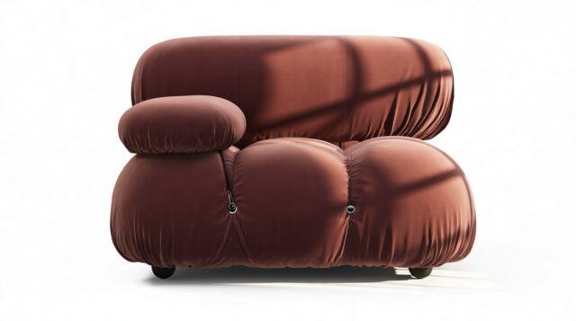 The Bellini – Maroon Velvet, Left Arm