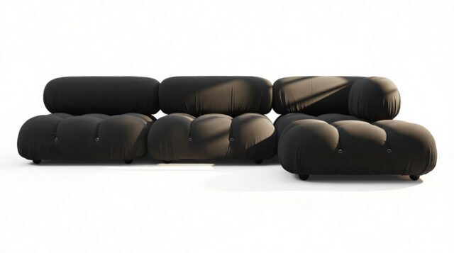 The Bellini Outdoor – Black Performance Weave (Outdoor), Sectional (Right Chaise)