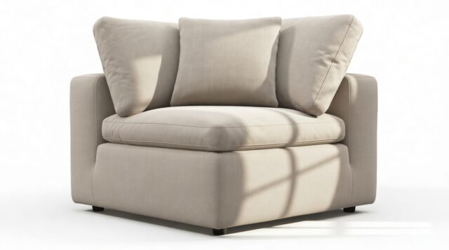 The Ciel – Beige Linen, Corner Module