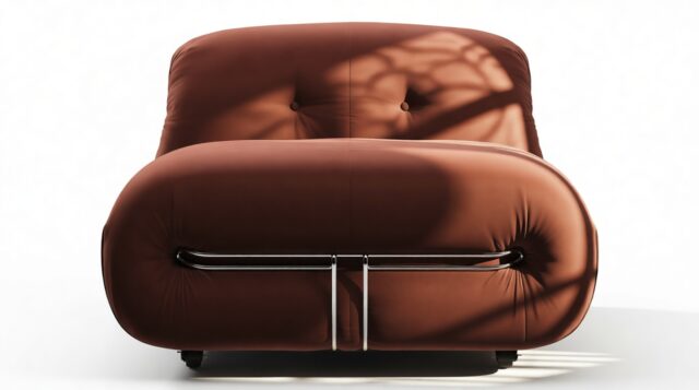The Soriana – Burgundy Luxe Velvet, Deep Lounge Chair