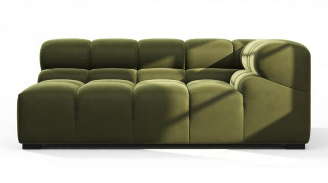 The Tufty – Thyme Luxe Velvet, Extra Large Corner (Right)