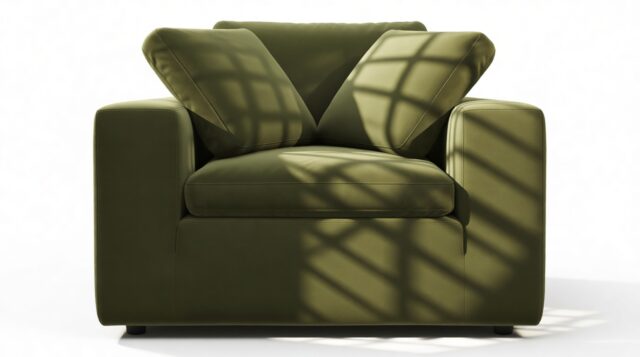The Ciel – Spruce Luxe Velvet, Lounge Chair