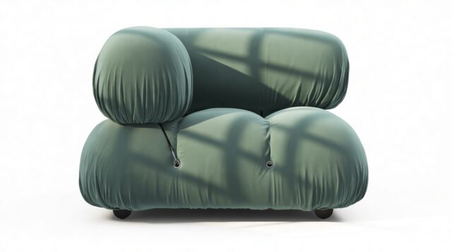 The Bellini – Jadeite Luxe Velvet, Left Corner