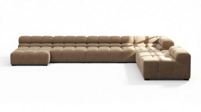 The Tufty – Cappuccino Brown Chenille, Extra Large Corner (Right) – Sectional