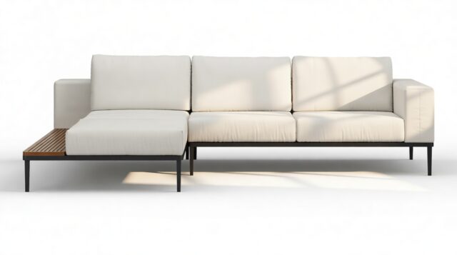 The Marzio – Shell Performance Weave, Small Sectional (Left Chaise)