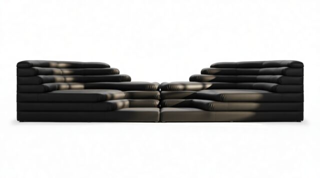 The Terrazza – Black Vegan Leather, Combination