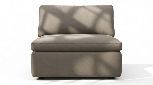 The Ciel – Coffee Brushed Weave, Armless Module