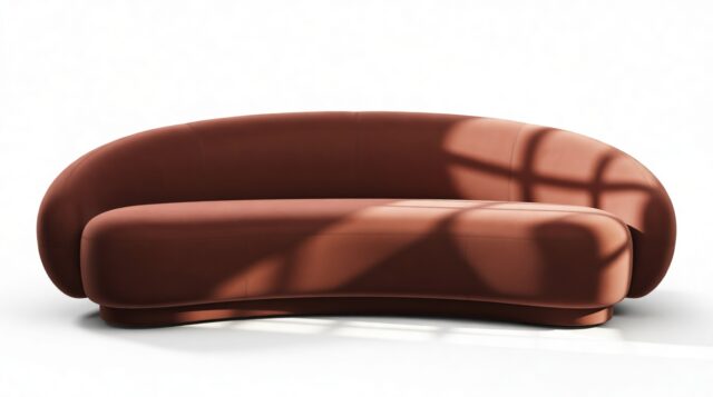 The Julep – Burgundy Luxe Velvet, Three Seater Sofa