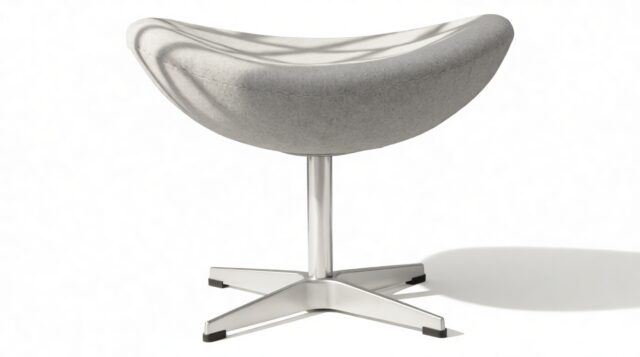 The Jacobsen – Light Gray Wool, Ottoman