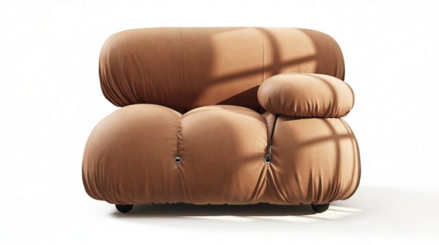 The Bellini – Tan Vegan Leather, Right Arm