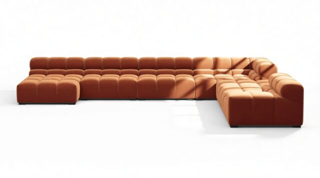 The Tufty – Spice Velvet, Extra Large Corner (Right) – Sectional