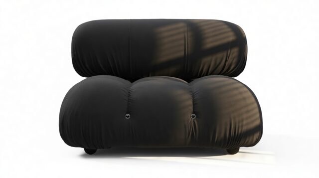 The Bellini – Black Performance Weave (Outdoor), Armless Module