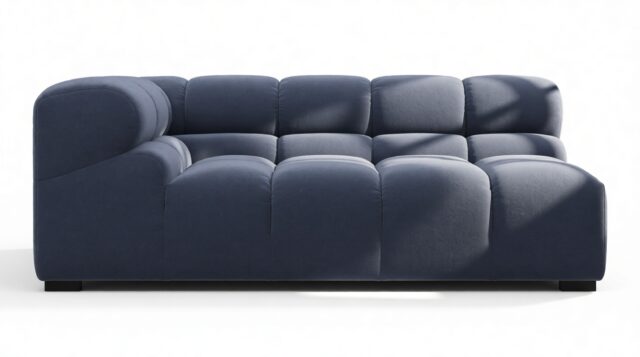 The Tufty – Royal Blue Wool, Extra Large Corner (Left)