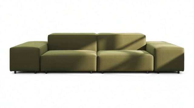 The Extrasoft – Spruce Luxe Velvet, Two Seater Sofa