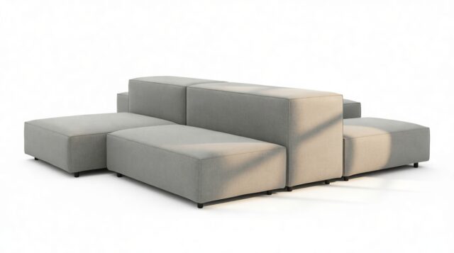 The Extrasoft – Soft Gray Brushed Weave, Combination 1 (Left)