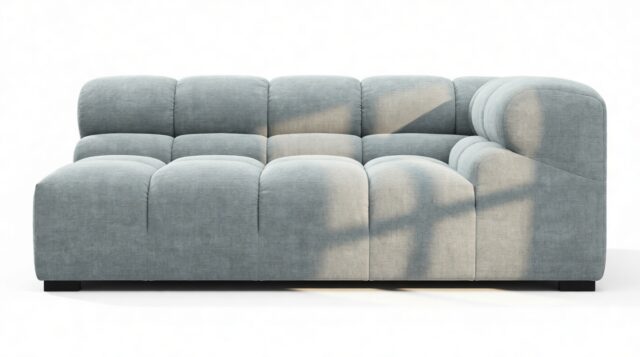 The Tufty – Cerulean Chenille, Extra Large Corner (Right)