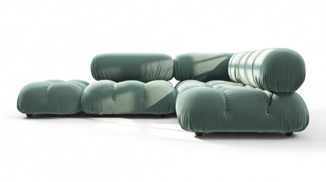 The Bellini – Jadeite Luxe Velvet, Sectional (Small Right Corner)