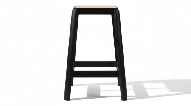 The Jeanneret Counter Stool – Black, Counter Stool