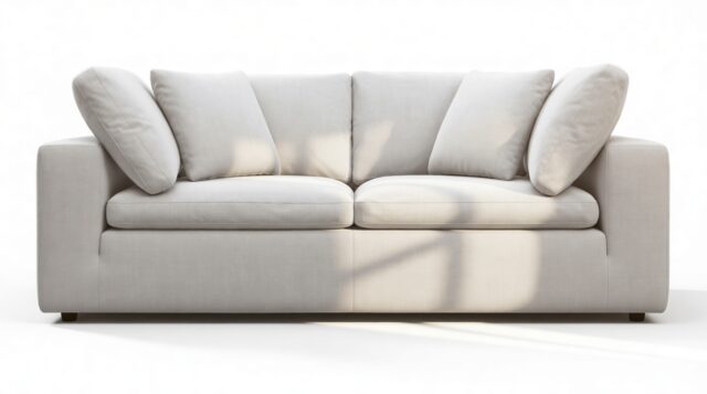 The Ciel – Dove Linen, Two Seater Sofa