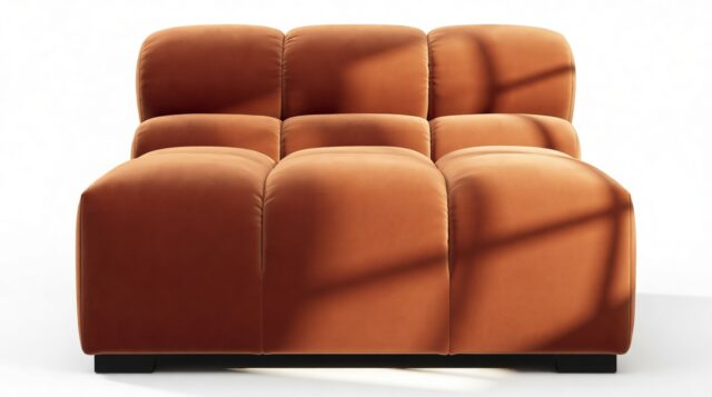 The Tufty – Spice Velvet, Armless Module