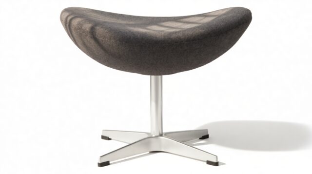 The Jacobsen – Dark Gray Wool, Ottoman