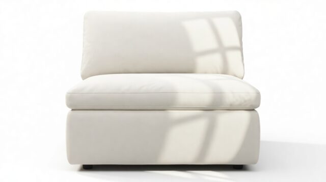 The Ciel – Oatmeal Brushed Weave, Armless Module