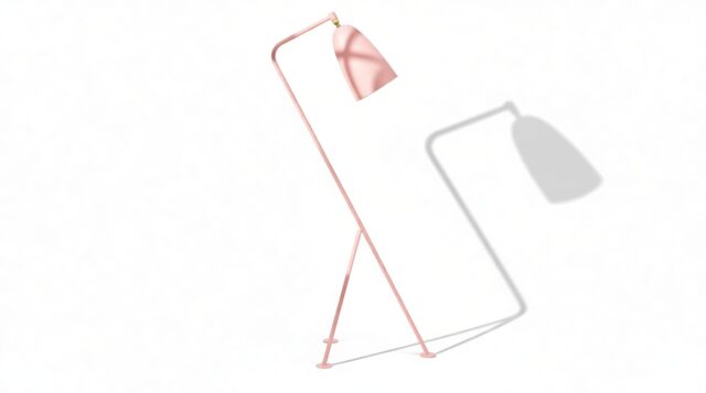 The Grasshopper – Pink, Floor Lamp