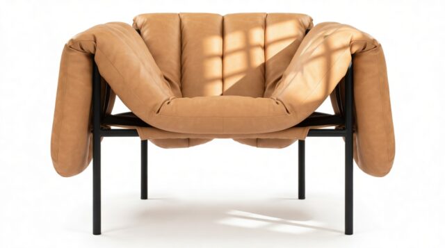 The Puffy – Tan Vegan Leather