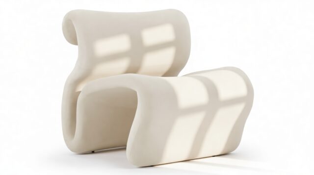 The Etcetera – Champagne Velvet, Accent Chair