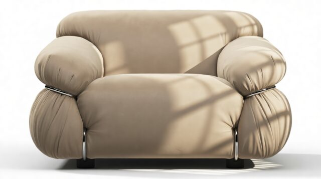 The Sesann – Stone Luxe Velvet, Lounge Chair