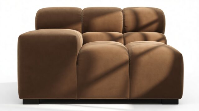 The Tufty – Mocha Velvet, Armrest (Left)