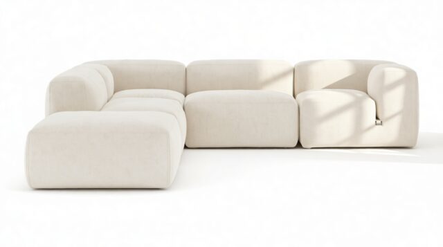 The Le Mura – Natural Linen, Left Corner