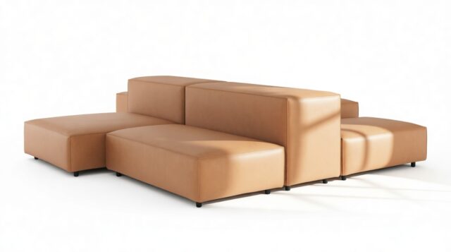 The Extrasoft – Tan Vegan Leather, Combination 1 (Left)