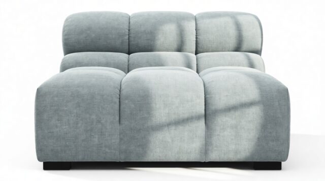 The Tufty – Cerulean Chenille, Armless Module