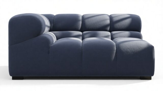 The Tufty – Royal Blue Wool, Large Corner (Left)