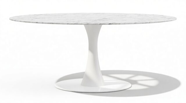 The Nord – Carrara Marble, Oval 67in