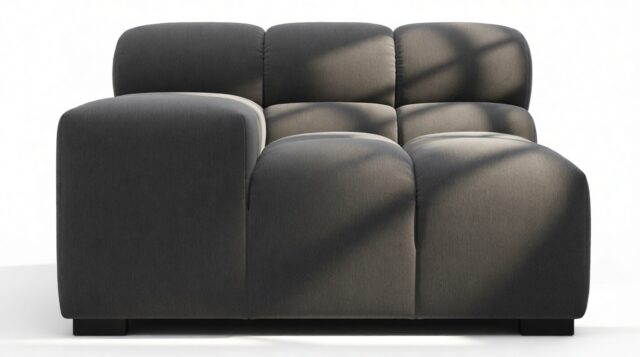 The Tufty – Ink Brushed Weave, Armrest (Left)