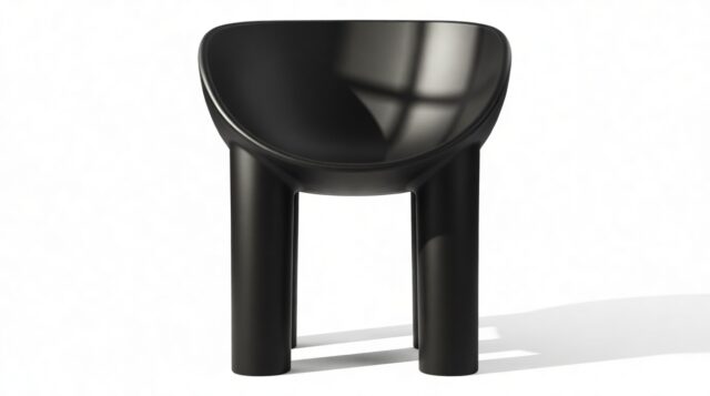 The Roly Poly – Black, Dining Chair